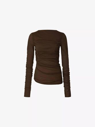 SOEUR Womens Gaia T-Shirt In Marron