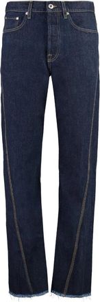 Lanvin Straight-leg Jeans - Heren - Regular Fit Jeans - Blauw - W30 - Katoen - Jeans