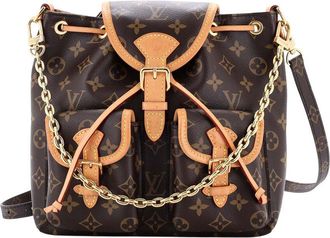 Louis Vuitton Brown Monogram Canvas Excursion Backpack Pm (Authentic Pre- Loved)