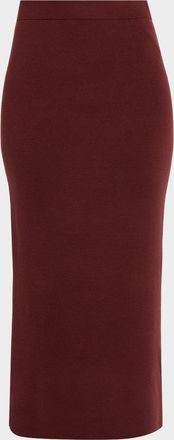 Dorothee Schumacher Essential Ease Wool-Silk Knit Midi Skirt