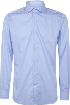 Barba Classic Cotton Twill Straight Bacchetta Shirt