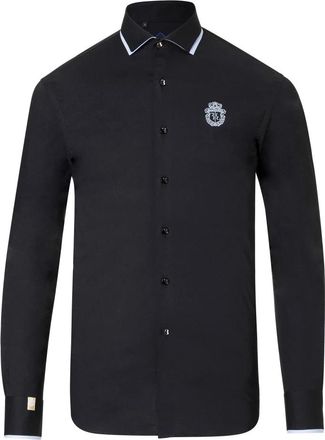Billionaire Boys Club Shirt Slim Fit - Heren - Casual Overhemden - Zwart - XS - Katoen - Overhemden
