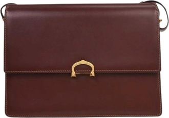 Cartier Pre-owned Cross Body Bags, female, Red, Size: ONE SIZE Pre-owned Leather Crossbody Bag