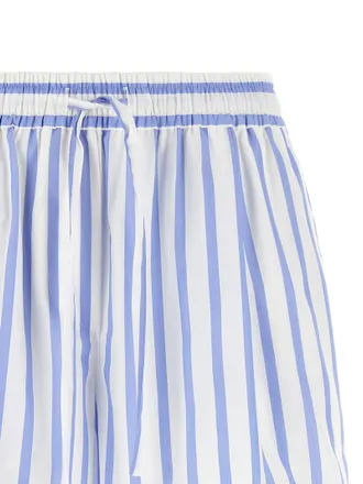 Dolce & Gabbana Striped Cotton Bermuda Shorts - Blue