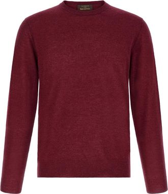 Zanone Red Crew Neck Sweater