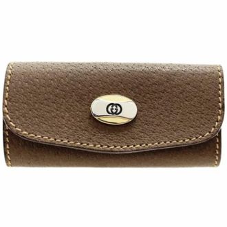 Gucci Vintage, unisex, Bruin, ONE Size, Leer, Pre-owned Sleuteletui