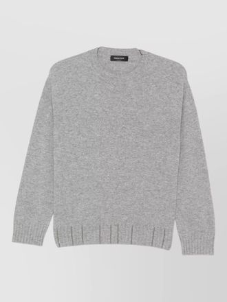 Fabiana Filippi long sleeve crew neck silk nylon top