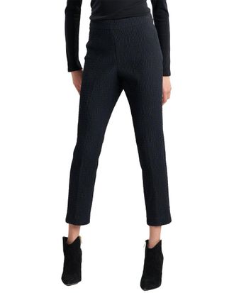 Natori Textured Cotton Jacquard Side Zip Ankle Pant