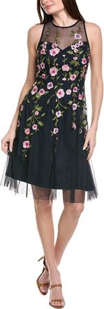 Adrianna Papell Floral Illusion Midi Dress