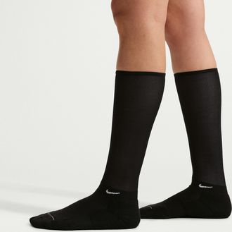 Nike Unisex Everyday Elevated Over-The-Calf Socks (1 Pair) in Black | IO1846-010