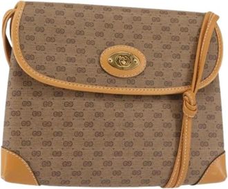 Gucci Pre-owned Crossbody Tas - Dames - Vintage Schoudertas - Beige - ONE Size - Vintage