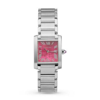 Cartier Pre-owned Cartier Tank Franaise Quartz Pink Dial Ladies Watch 2384