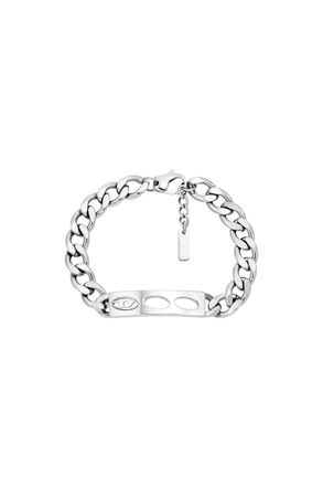 Diesel Stainless Steel ID Bracelet - Bracelets - Unisex - Silver