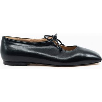 Andrea Gomez Amelia Leather Ballet Flat in Black at Nordstrom, Size 38.5