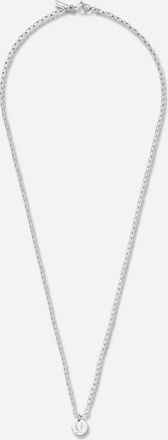 Undercover Logo Brass Necklace Silver