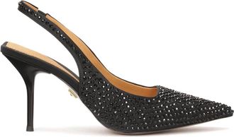 Kazar Open hiel pumps met vierkante tip - Dames - Pumps - Zwart - 41 EU - Schoenen
