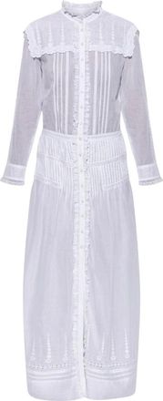 Isabel Marant Dames, Jurken, Wit, Maat: XS Katoen