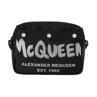 Alexander McQueen Heren, Tassen, Zwart, Maat: ONE Size Nylon