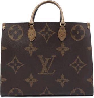 Louis Vuitton Vintage, Dames, Bruin, ONE Size, On The Go GM
