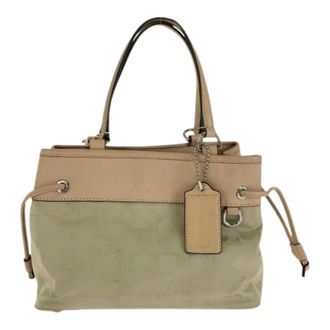 Coach Borsa 2-in-1 in Nylon e Pelle Pre-owned - - Pre-owned - Donna - Beige - ONE SIZE