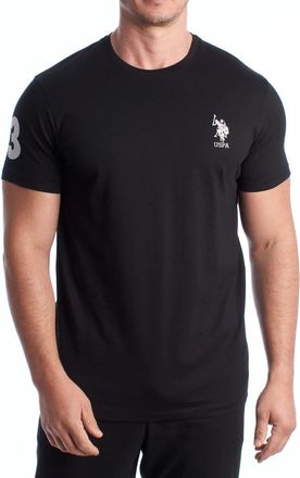 U.S.Polo Association Round Neck T-Shirt - Heren - T-shirts - Zwart - 2XL - Katoen - Tops