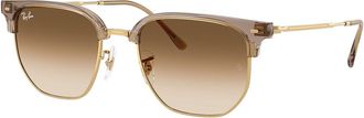 Ray-Ban RB4416 New Clubmaster 691851 Mens Sunglasses Brown Size 51