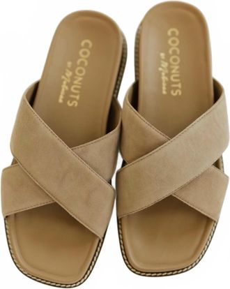 Matisse Footwear Womens Hannah Slip-On Sandal In Tan