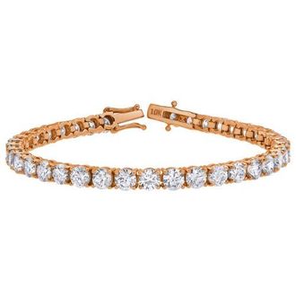 LuvMyJewelry 15Luv 10K Gold Lab Grown Diamond Tennis Bracelets - 18.9 Carats in 10K Rose Gold at Nordstrom