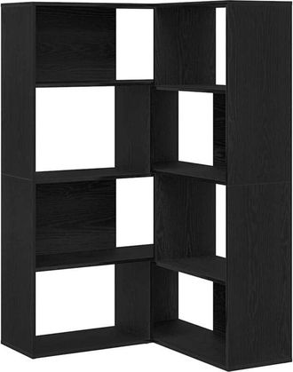 vidaXL Vidaxl - Estanter&iacute;a Para Libros Roble Negro 140 X 30 X 140 Cm