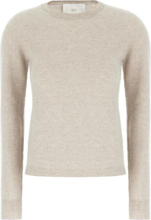 VANIS&Eacute; Gebreid Rond Hals - Dames - Cashmere truien - Beige - S - Kasjmier - Truien & Vesten