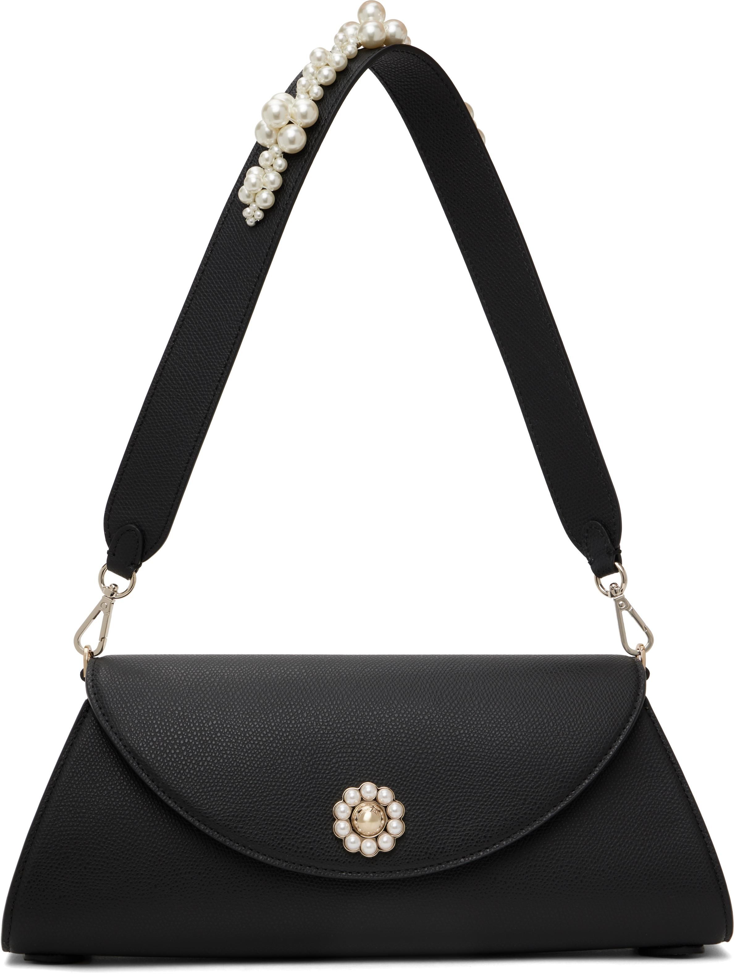 【Simone Rocha】バレンタイン レザーショルダーバッグ Simone Rochaのピンク Long Pochette Valentine バッグがセール中