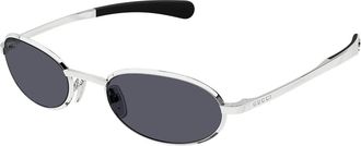 Gucci Grey Oval Mens Sunglasses GG1942S 002 53