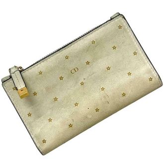 Dior Beige Leather Wallet (Bi-Fold) (Pre-Owned)