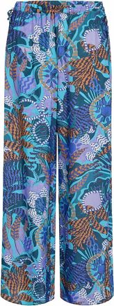 Marie Oliver Womens Solange Pull-On Wide Leg Pants In Blue