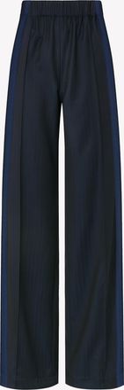 Serena Bute Wool Straight Leg Jogger - Navy Blue