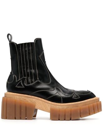 Stella McCartney Emilie enkellaarzen - Zwart
