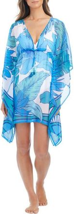 Bleu Rod Beattie Sheer Cover-Up Caftan in Cool at Nordstrom, Size X-Large