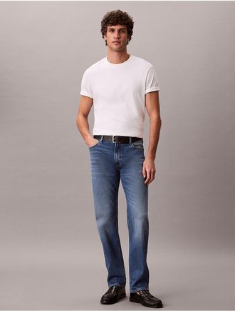Calvin Klein Jeans Calvin Klein Mens Slim Straight Jeans - Blue - 29W x 30L