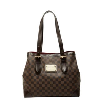 Louis Vuitton Brown Damier Canvas Ebene Leather Pvc Handbag Tote Bag (Pre-Owned)