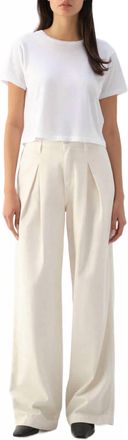 Amo Mary Slouch Trouser Pants In Porcelian