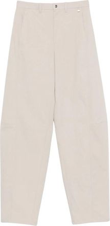 Herno Chantilly Broek - Dames - Broeken - Beige - XS - Polyester - Broeken