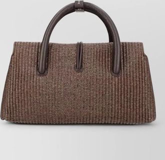Zanellato tote bag structured shape woven texture