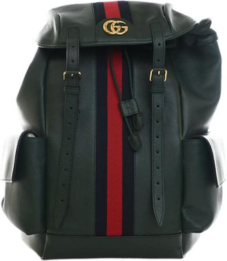 Gucci Pre-owned Gucci Large Calfskin Web Ophidia Backpack Unisex R71IHWG20WINVEJP