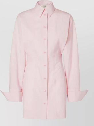 Fendi cotton poplin shirt dress