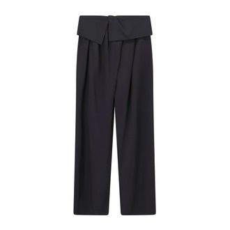 Dries Van Noten Wide Trousers, female, Black, Size: XS Wide Trousers