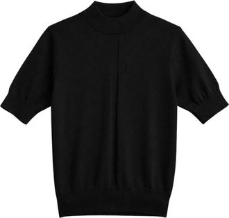 John Richmond Korte mouw coltrui - Dames - Coltruien - Zwart - XS - Truien & Vesten