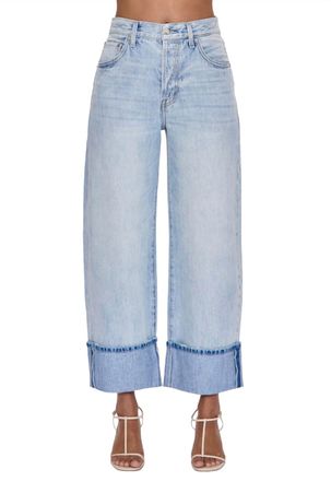 Pistola Denim Womens Ryder High Rise Cuffed Straight Jeans In Sunrise