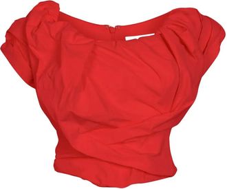 Paris Georgia Rio top met ruches - Rood