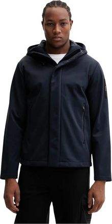 Emporio Armani Ppy 2-Kum 05D Jas - Heren - Zomerjassen - Blauw - L - Leer - Jassen