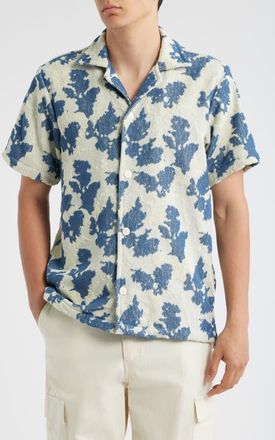 OAS Terry Cloth Camp Shirt in Sail Contrast at Nordstrom, Size Xx-Large